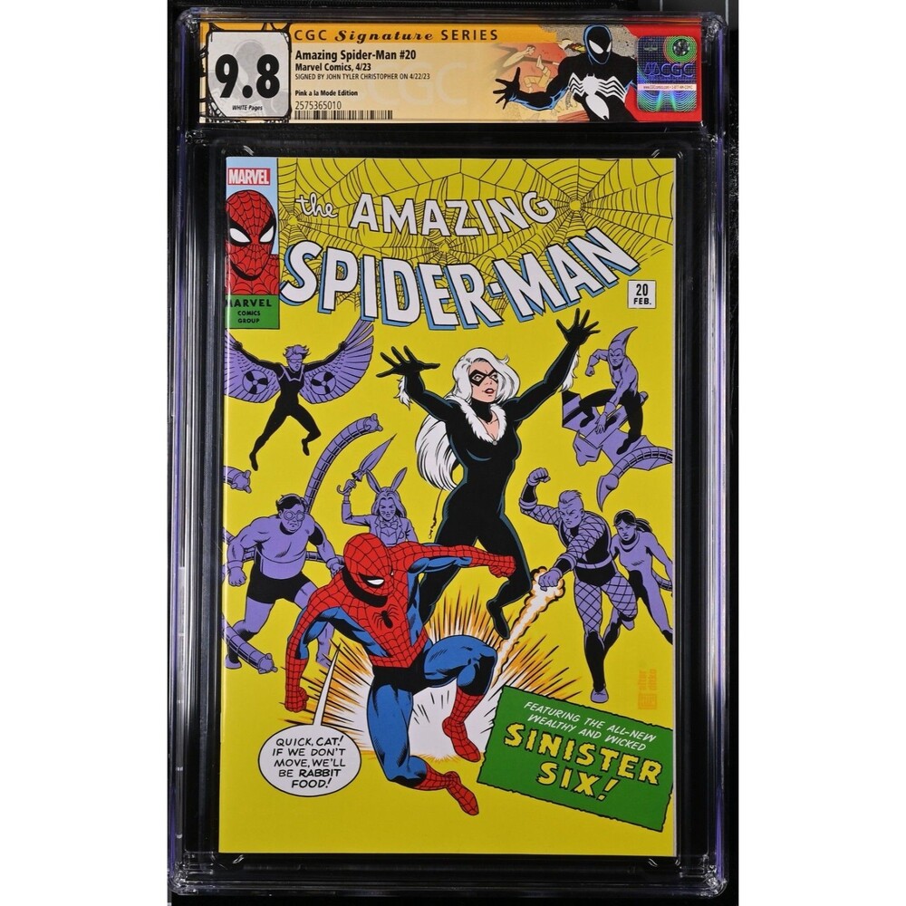 AMAZING SPIDER-MAN #20 #914 CGC 9.8 JOHN TYLER CHRISTOPHER SIGNED RETRO VARIANT